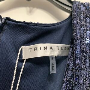Trina Turk Midnight Blue Sequin Jumpsuit
